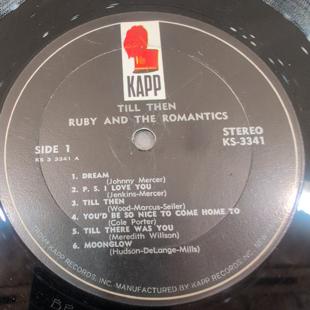 Ruby and the Romantics Till Then Vinyl LP Kapp‎ Records KS-3341 Stereo 1963 - Picture 4 of 6